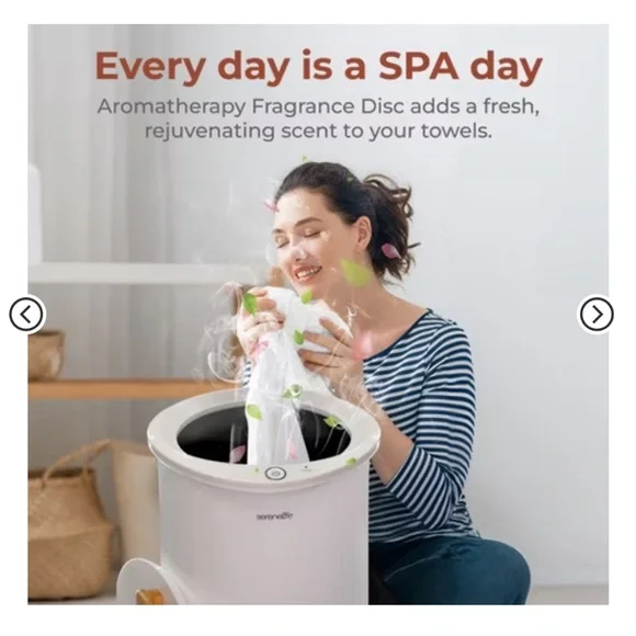 Towel Warmer with Wooden Accents - Picture 5 of 5